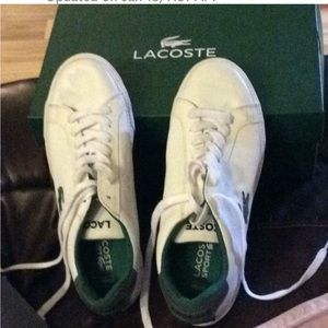 Beautiful, barely worn Lacoste  leather sneakers